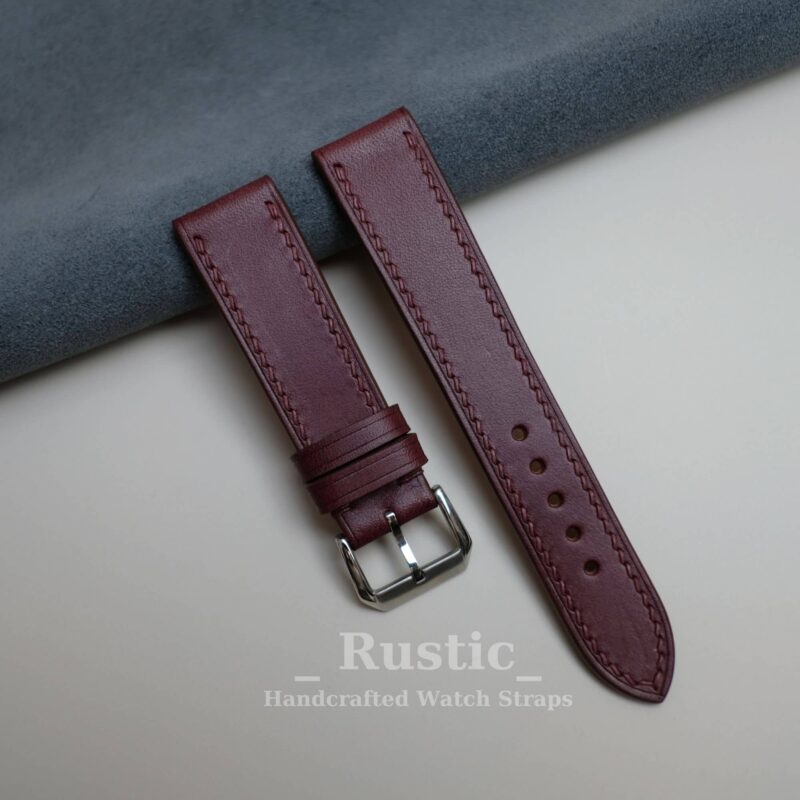 bordeaux-buttero-flat-watch-strap